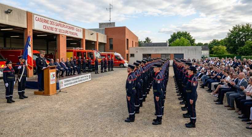 Cérémonie d'engagement de nouveaux sapeurs-pompiers volontaires